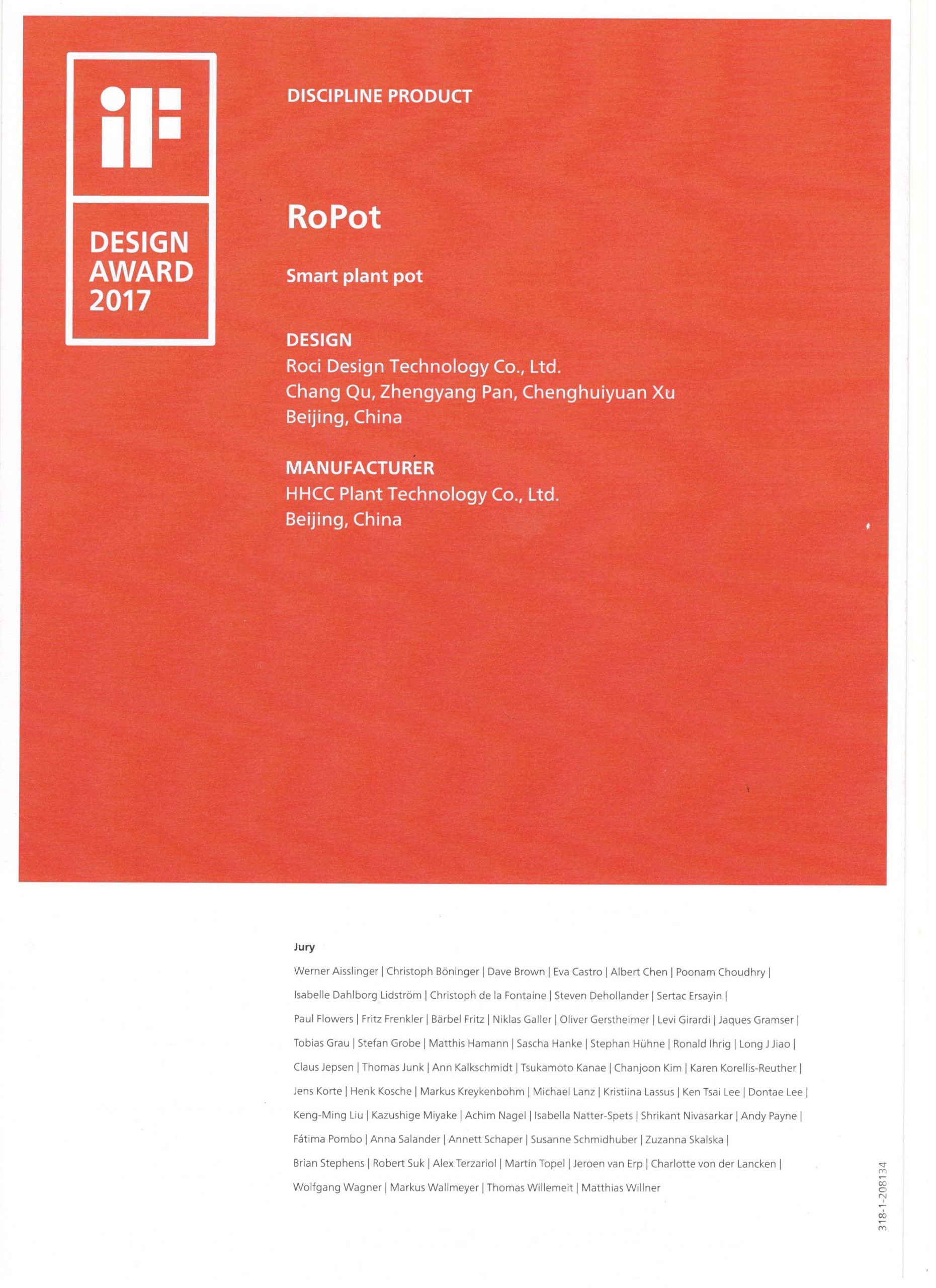 iF Design Award – Smart Planter